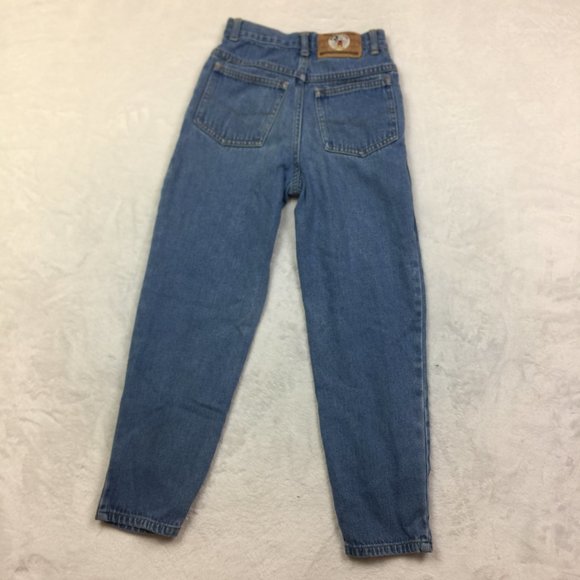 Vintage Mickey & Co Jeans Boys Girls Size 10 Blue Denim Embroidered 100% Cotton - Picture 2 of 14